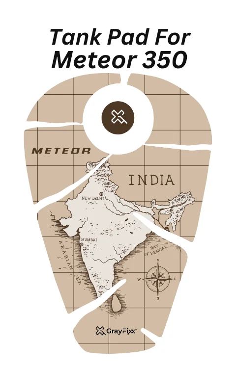 Full Tank Pad Compatible with Meteor 350 | Meteor 350 Sticker, Pack Of 1